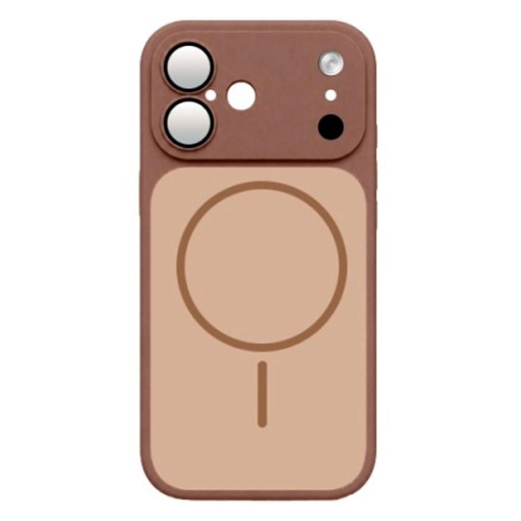 Чохол (накладка) Apple iPhone 16, MagCover, MagSafe, Шоколадний - № 1 Чохол (накладка) Apple iPhone 16, MagCover, MagSafe, Шоколадний - № 1