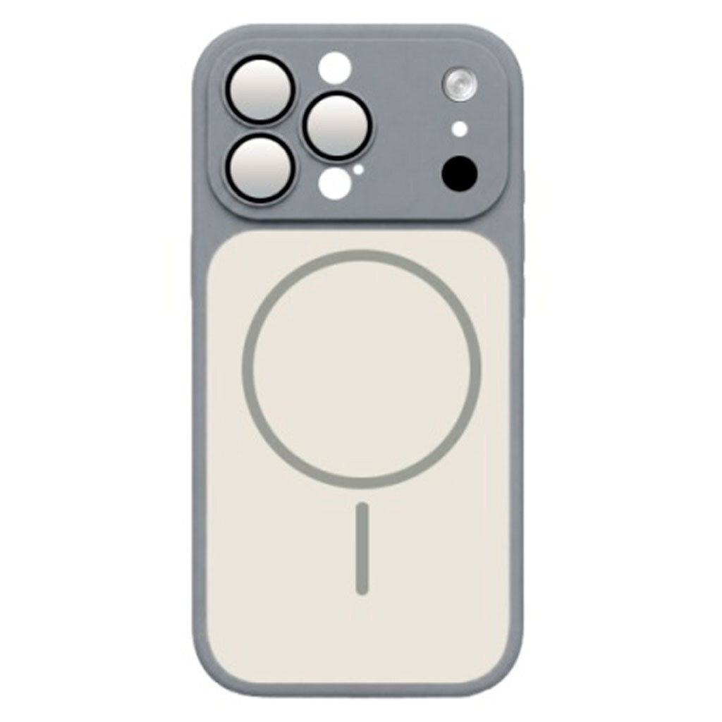 Чохол (накладка) Apple iPhone 17 Pro Max / iPhone 18 Pro Max, MagCover, MagSafe, Сірий - № 1 Чохол (накладка) Apple iPhone 17 Pro Max / iPhone 18 Pro Max, MagCover, MagSafe, Сірий - № 1