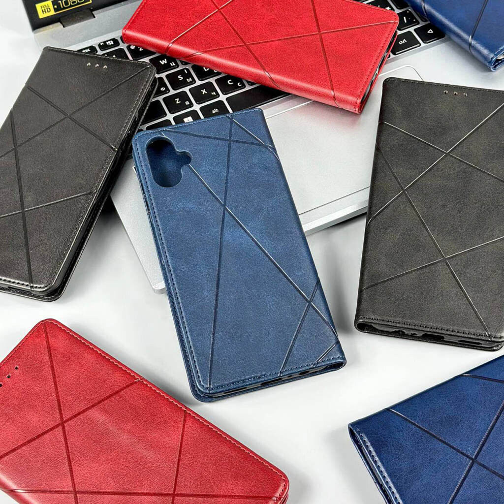 Чехол (книжка) Xiaomi Poco C81 / Redmi A7 Pro, Business Leather, Синий - № 5 Чехол (книжка) Xiaomi Poco C81 / Redmi A7 Pro, Business Leather, Синий - № 5