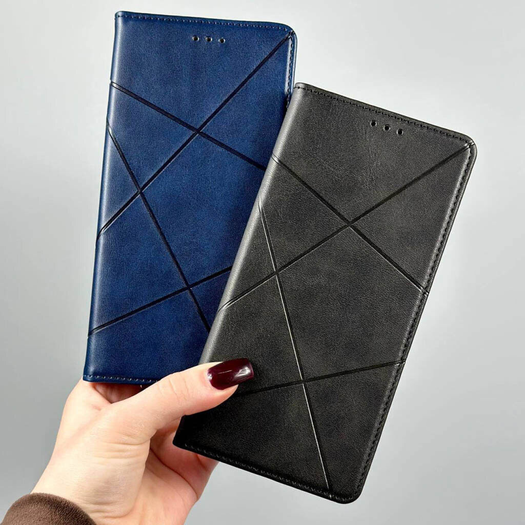 Чехол (книжка) Xiaomi Poco C81 / Redmi A7 Pro, Business Leather, Красный - № 4 Чехол (книжка) Xiaomi Poco C81 / Redmi A7 Pro, Business Leather, Красный - № 4