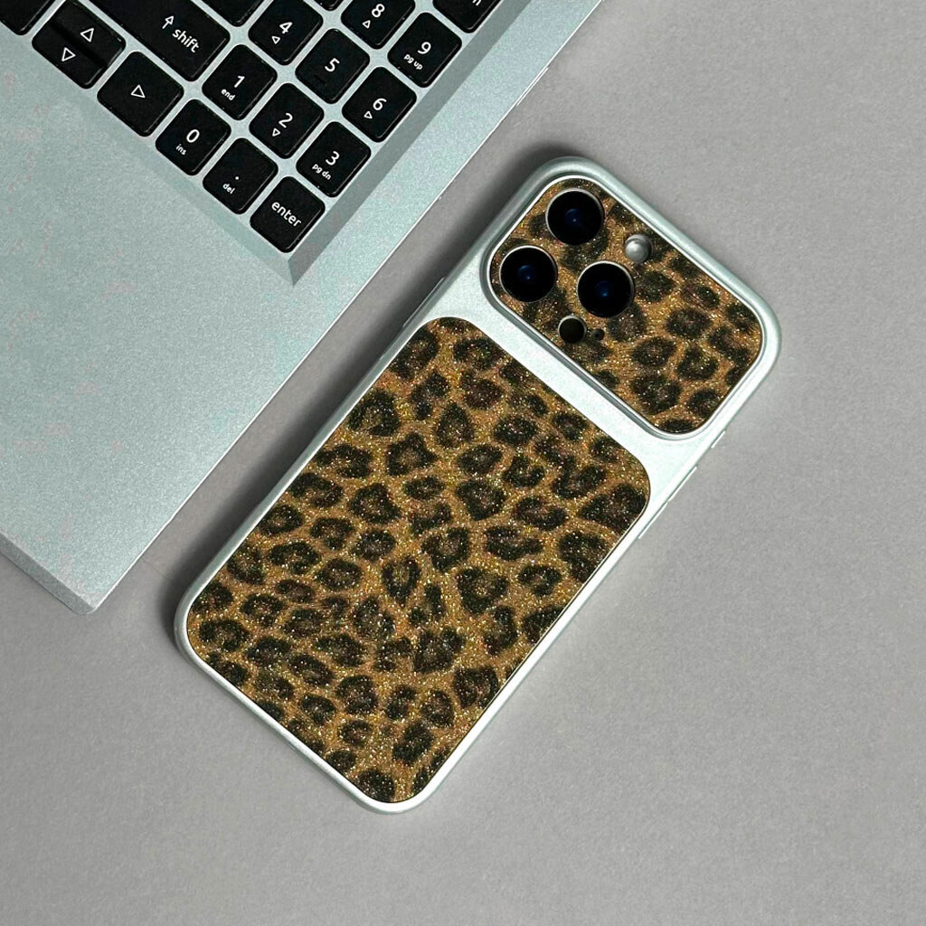 Чехол (накладка) Apple iPhone 17, Leopard Look, Бежевый - № 4 Чехол (накладка) Apple iPhone 17, Leopard Look, Бежевый - № 4
