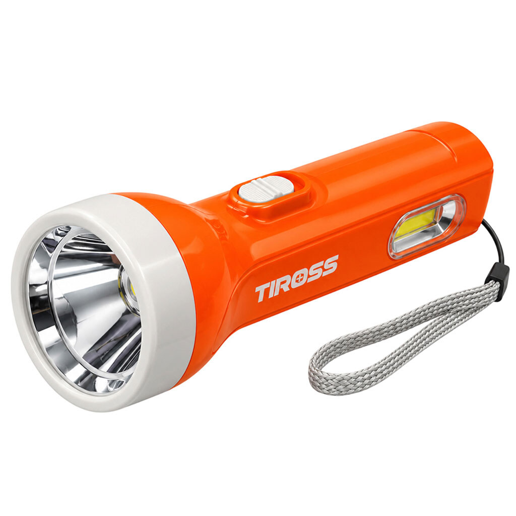 Фонарик ручной LED на батарейках Tiross TS2206, цвет микс - № 3 Фонарик ручной LED на батарейках Tiross TS2206, цвет микс - № 3