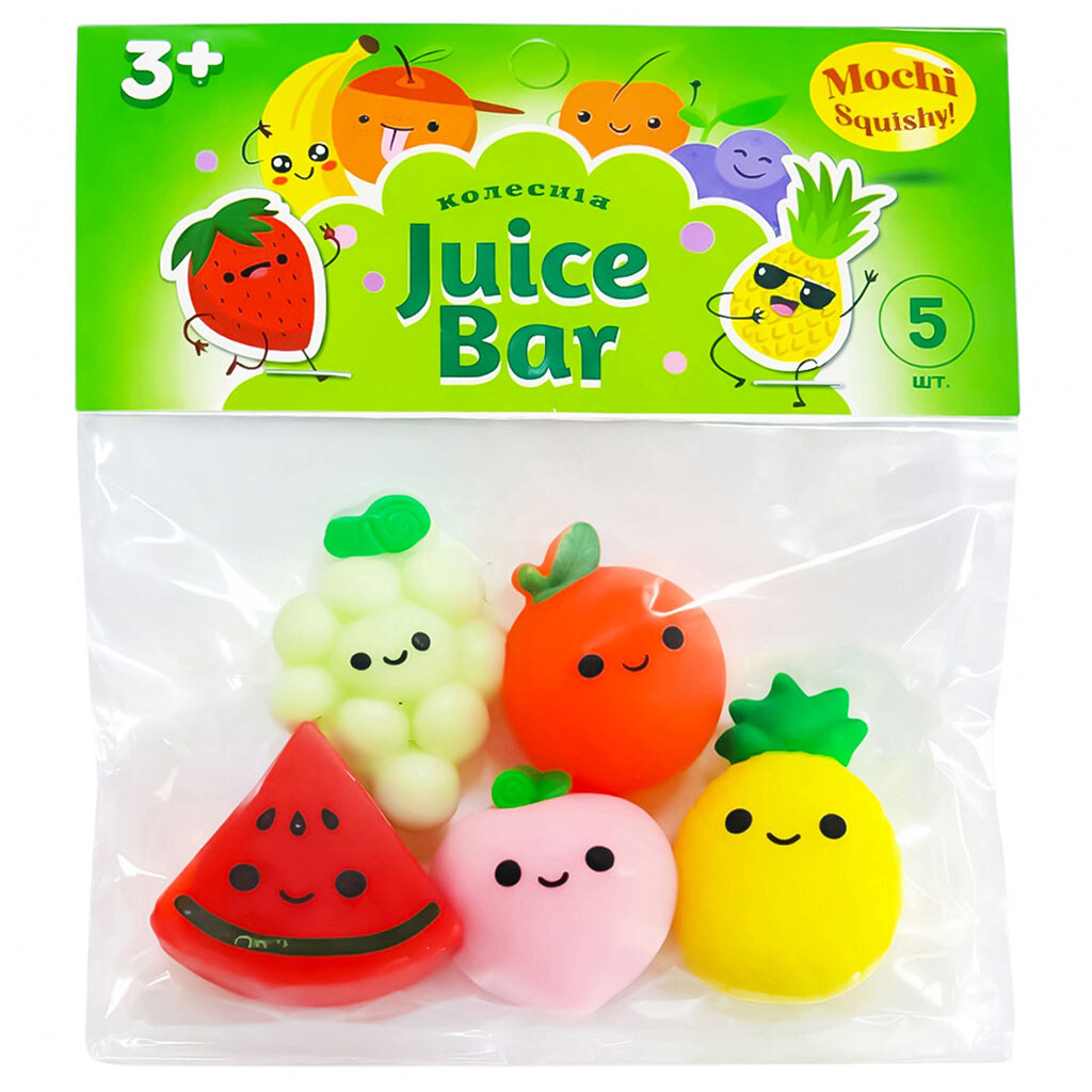 Набір іграшок-антистрес "Mochi squishy: Juice bar", Monster Gum - № 1 Набір іграшок-антистрес "Mochi squishy: Juice bar", Monster Gum - № 1
