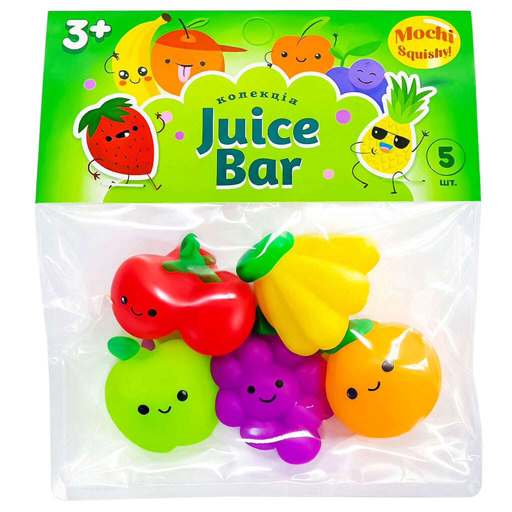 Набір іграшок-антистрес "Mochi squishy: Juice bar", Monster Gum - № 2 Набір іграшок-антистрес "Mochi squishy: Juice bar", Monster Gum - № 2