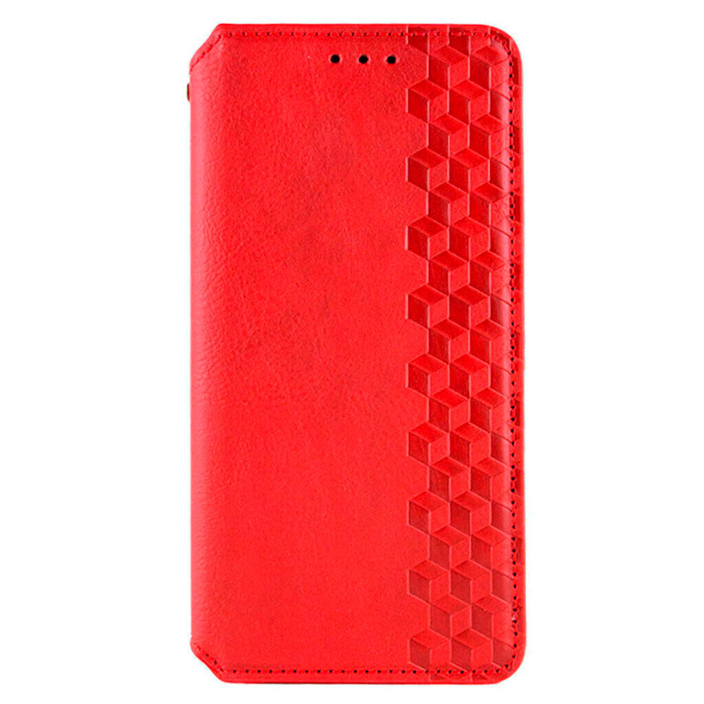 Чехол (книжка) Motorola Moto G87, GETMAN Cubic, Красный - № 1 Чехол (книжка) Motorola Moto G87, GETMAN Cubic, Красный - № 1
