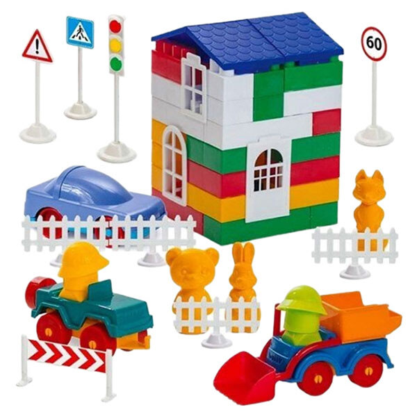 Конструктор "Лідер", №4, 150 деталей, Colorplast, Різнокольоровий - № 2 Конструктор "Лідер", №4, 150 деталей, Colorplast, Різнокольоровий - № 2