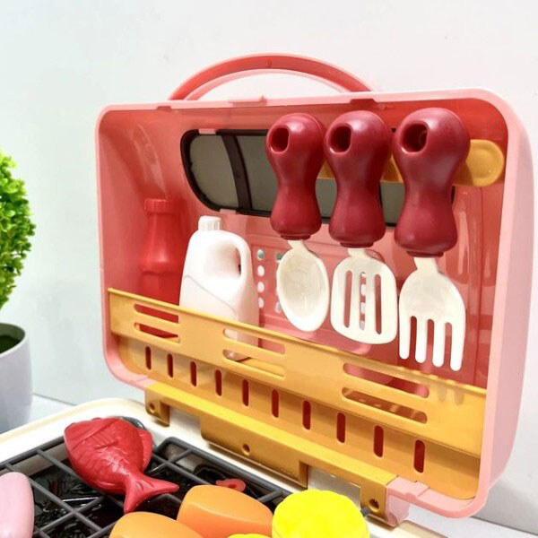 Мастер Гриль, продукты меняют цвет, звук, подсветка, холодный пар, Wtoys, Зеленый - № 6 Мастер Гриль, продукты меняют цвет, звук, подсветка, холодный пар, Wtoys, Зеленый - № 6