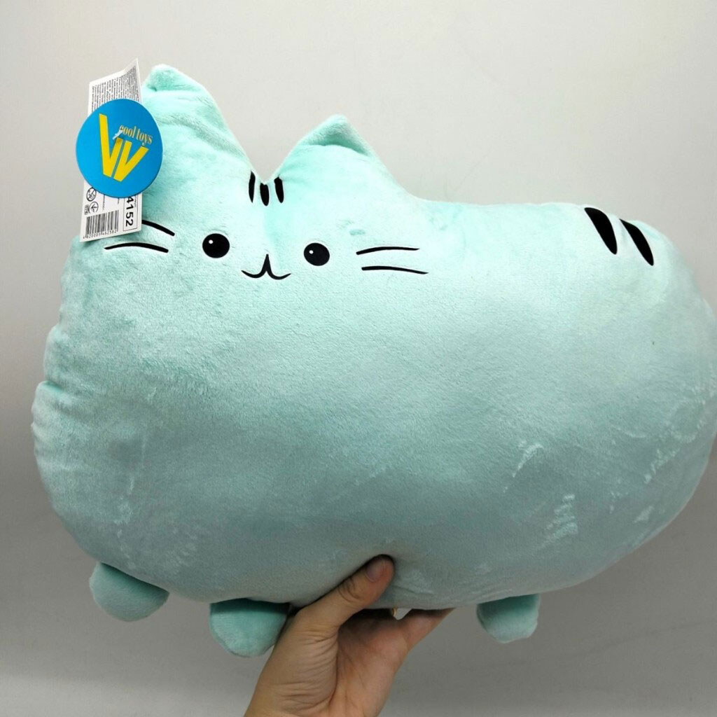 Мягкая игрушка "Кот-Пушин", длина 45см, Cool Toys, Мятный - № 3 Мягкая игрушка "Кот-Пушин", длина 45см, Cool Toys, Мятный - № 3