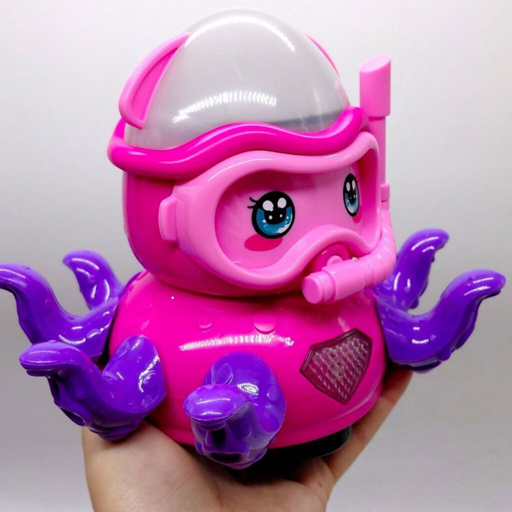 Восьминіг-дайвер на батарейках, у коробці, Yg Toys, Рожевий - № 3 Восьминіг-дайвер на батарейках, у коробці, Yg Toys, Рожевий - № 3