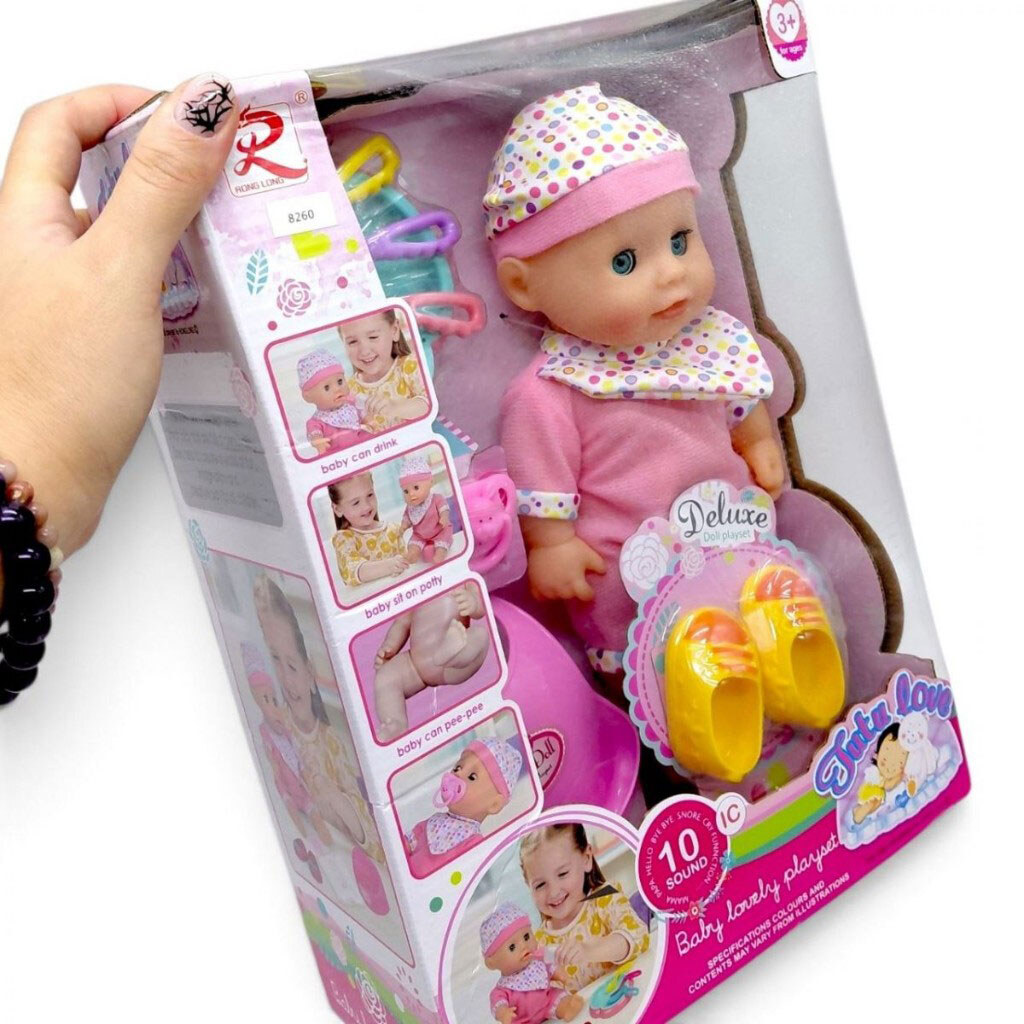 Пупс "Tutu Baby playset", музичний чіп, характерні звуки та фрази, заплющує очі, аксесуари, в коробці, Mic - № 2 Пупс "Tutu Baby playset", музичний чіп, характерні звуки та фрази, заплющує очі, аксесуари, в коробці, Mic - № 2