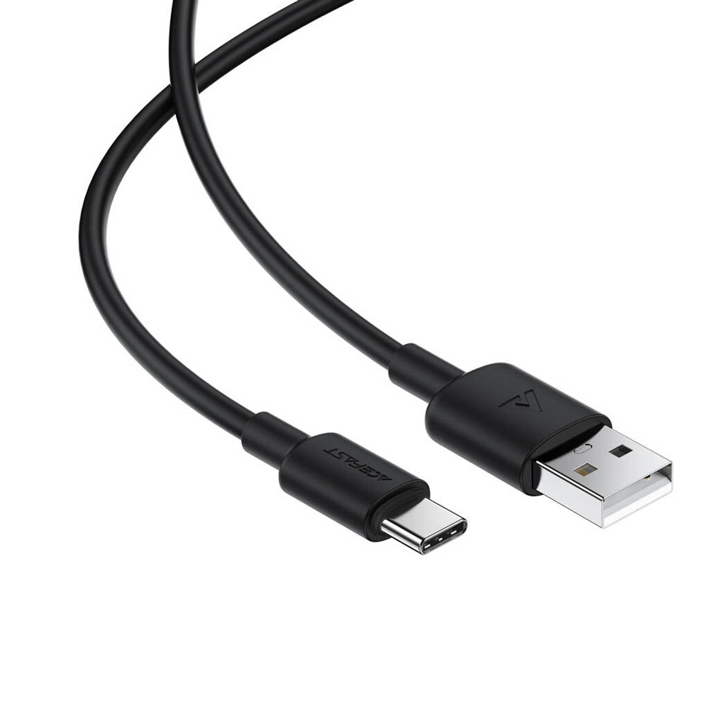 USB кабель AceFast C25-04, Type-C, 1.2 м., Черный - № 4 USB кабель AceFast C25-04, Type-C, 1.2 м., Черный - № 4