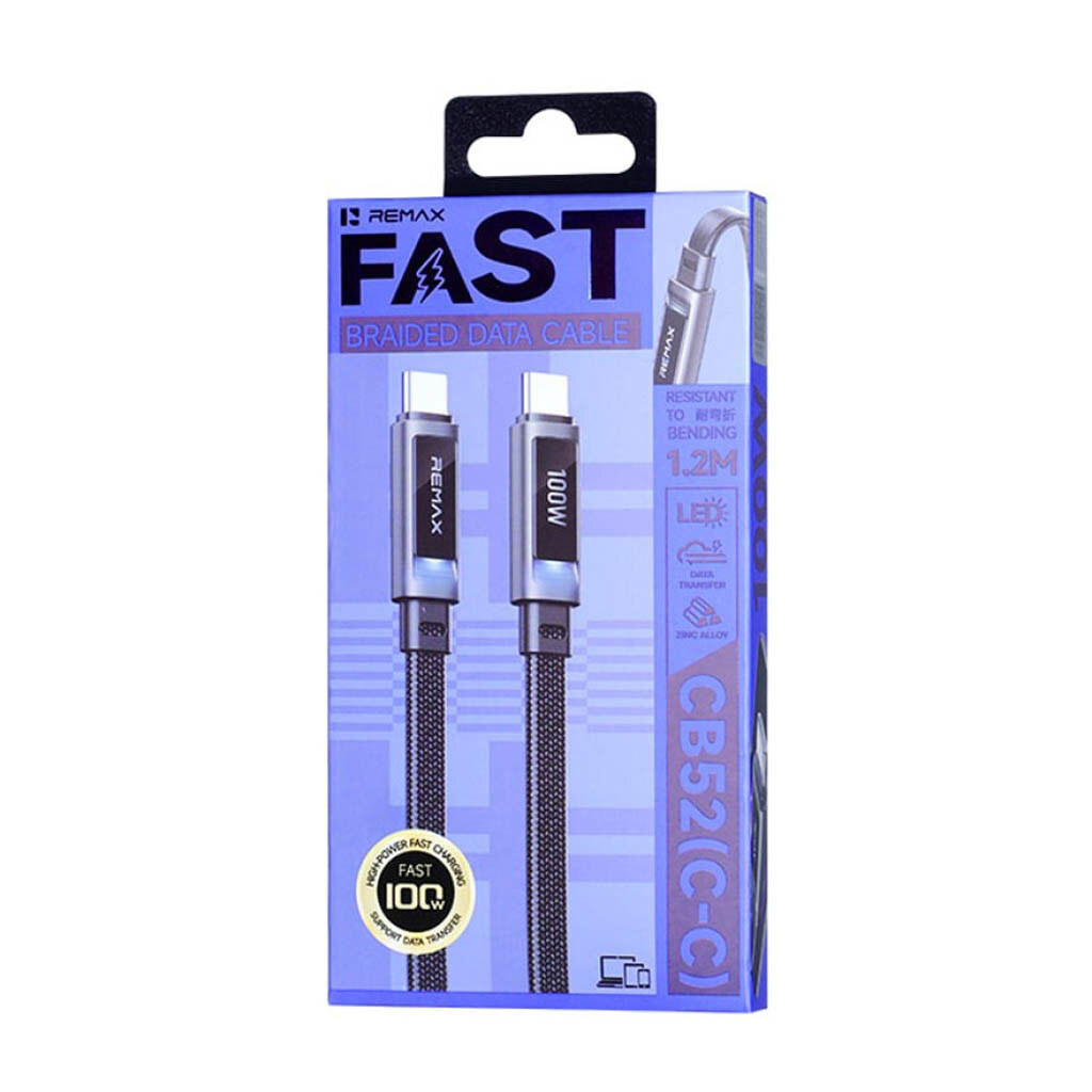 USB кабель Remax CB52 Luminous Link, Type-C, 1.2 м., Черный - № 3 USB кабель Remax CB52 Luminous Link, Type-C, 1.2 м., Черный - № 3