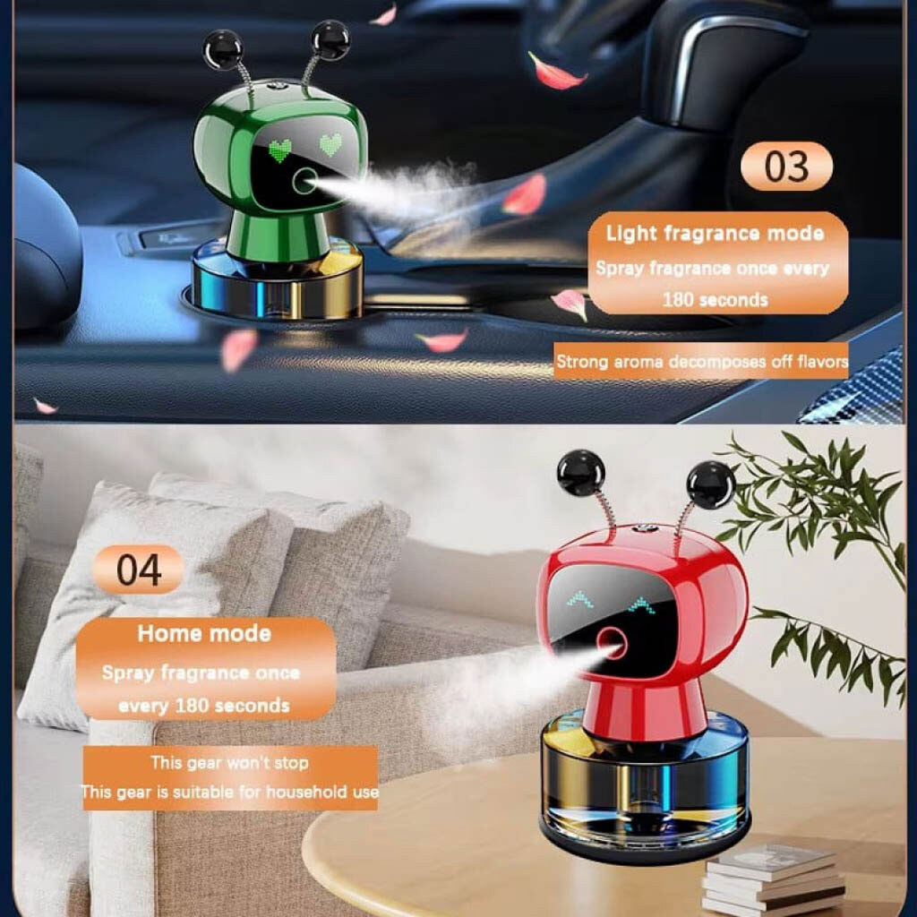 Ароматизатор автомобільний Smart Robot, Чорний - № 8 Ароматизатор автомобільний Smart Robot, Чорний - № 8
