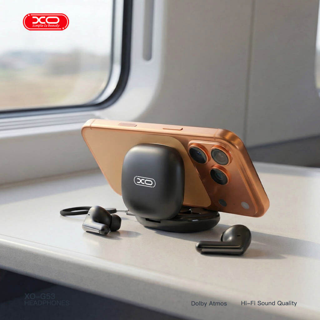 Bluetooth-гарнітура XO G53, Стерео, Чорний - № 6 Bluetooth-гарнітура XO G53, Стерео, Чорний - № 6