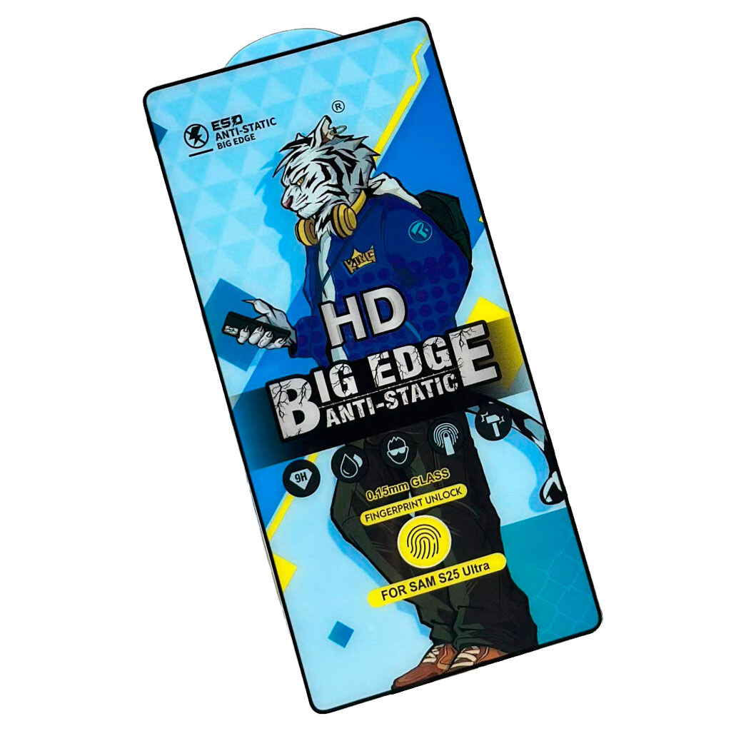 Защитное стекло Samsung Galaxy S25 Ultra, ESD ABPW Tiger 300CC, Черный - № 1 Защитное стекло Samsung Galaxy S25 Ultra, ESD ABPW Tiger 300CC, Черный - № 1