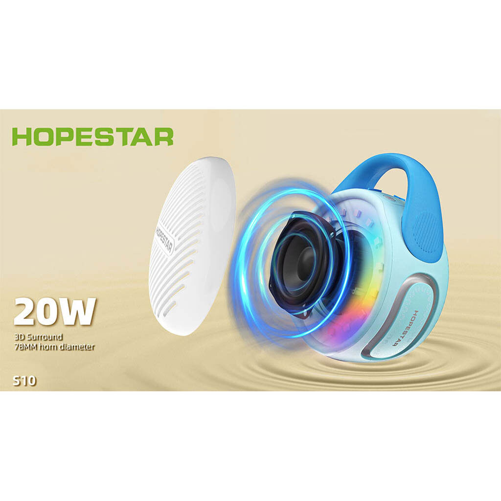 Портативная колонка Hopestar S10, Зеленый - № 7 Портативная колонка Hopestar S10, Зеленый - № 7