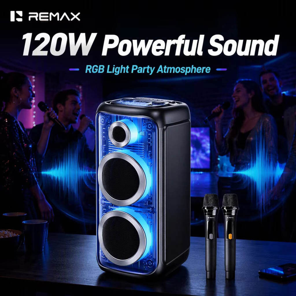 Портативна колонка Remax RB-MB21 Singing, Чорний - № 6 Портативна колонка Remax RB-MB21 Singing, Чорний - № 6