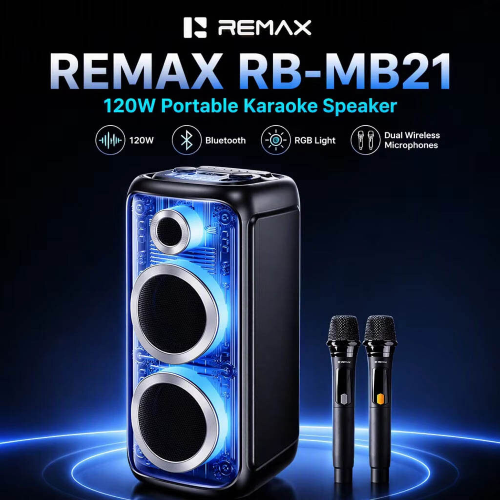 Портативна колонка Remax RB-MB21 Singing, Чорний - № 8 Портативна колонка Remax RB-MB21 Singing, Чорний - № 8