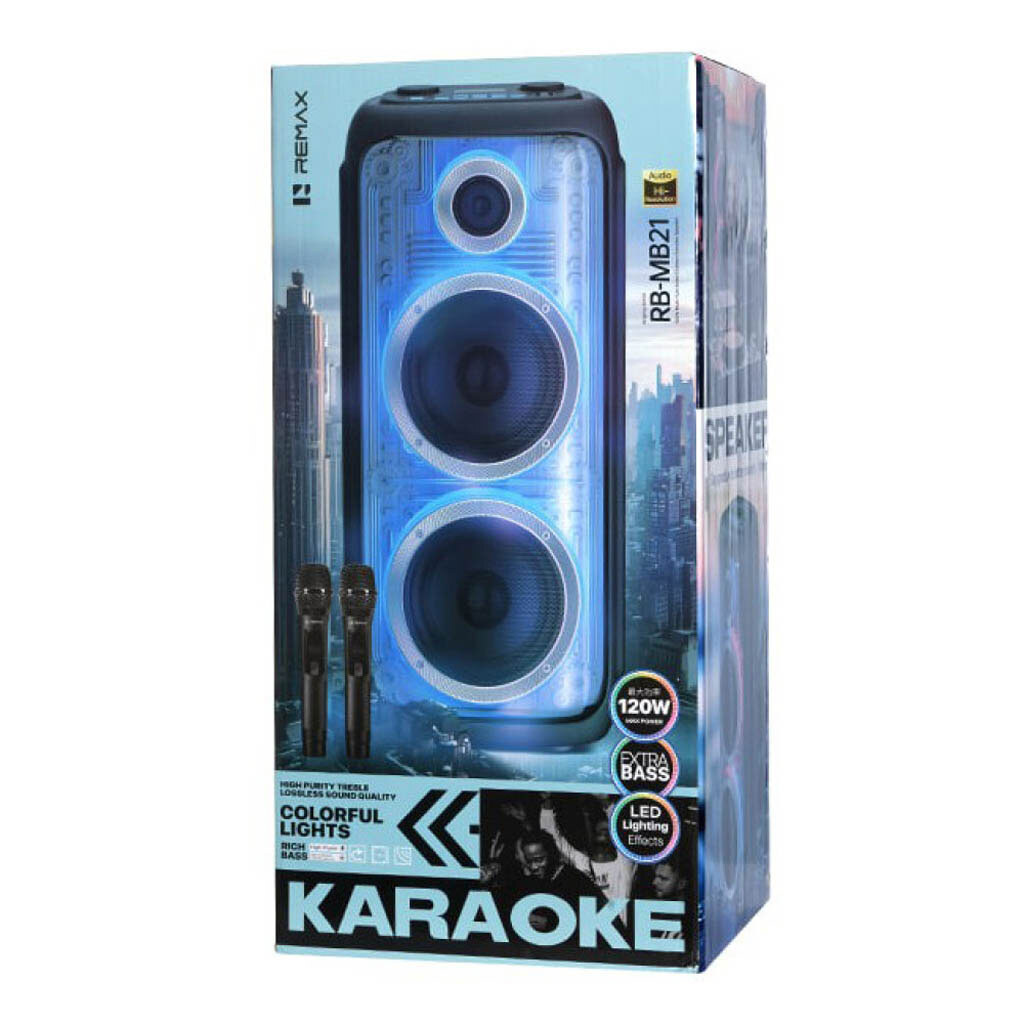Портативна колонка Remax RB-MB21 Singing, Чорний - № 9 Портативна колонка Remax RB-MB21 Singing, Чорний - № 9