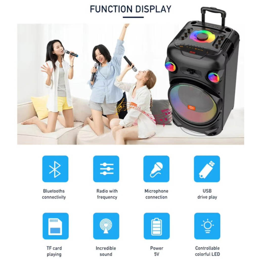 Портативная колонка Sing-e JQS913, Черный - № 5 Портативная колонка Sing-e JQS913, Черный - № 5