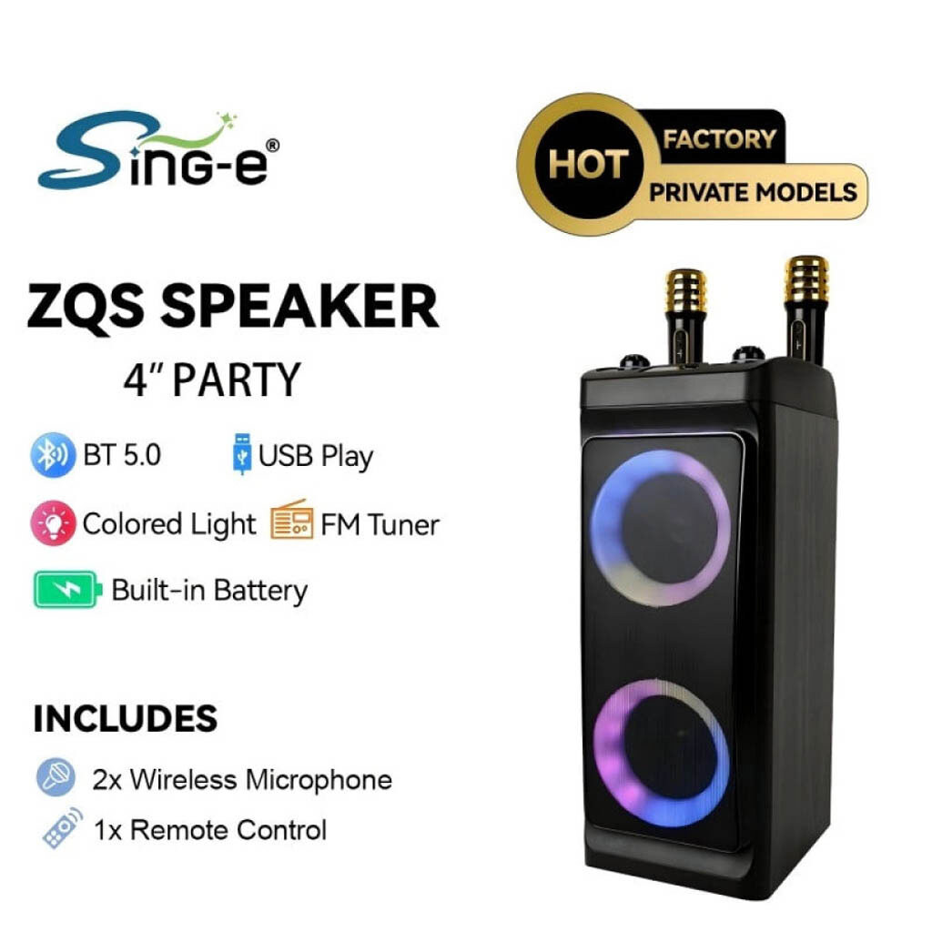 Портативна колонка Sing-e ZQS4290, Чорний - № 4 Портативна колонка Sing-e ZQS4290, Чорний - № 4