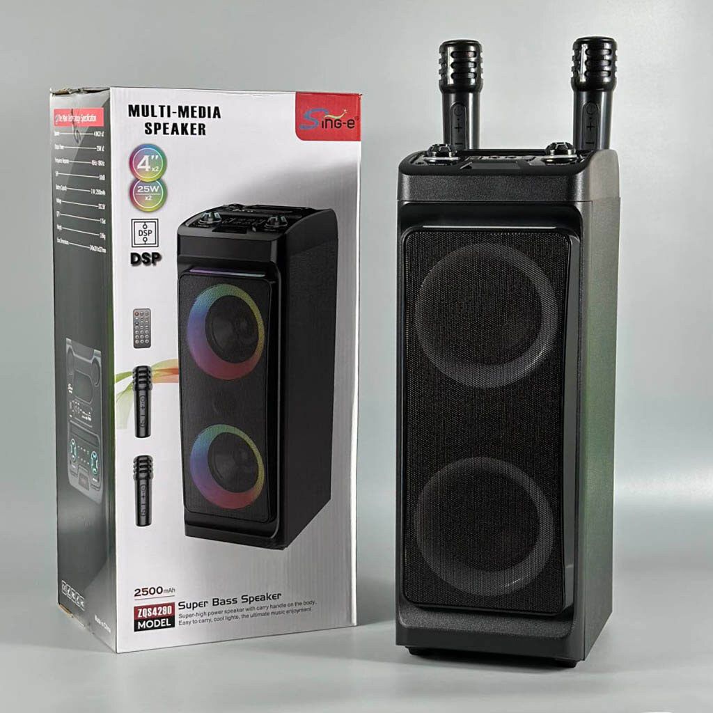 Портативна колонка Sing-e ZQS4290, Чорний - № 9 Портативна колонка Sing-e ZQS4290, Чорний - № 9