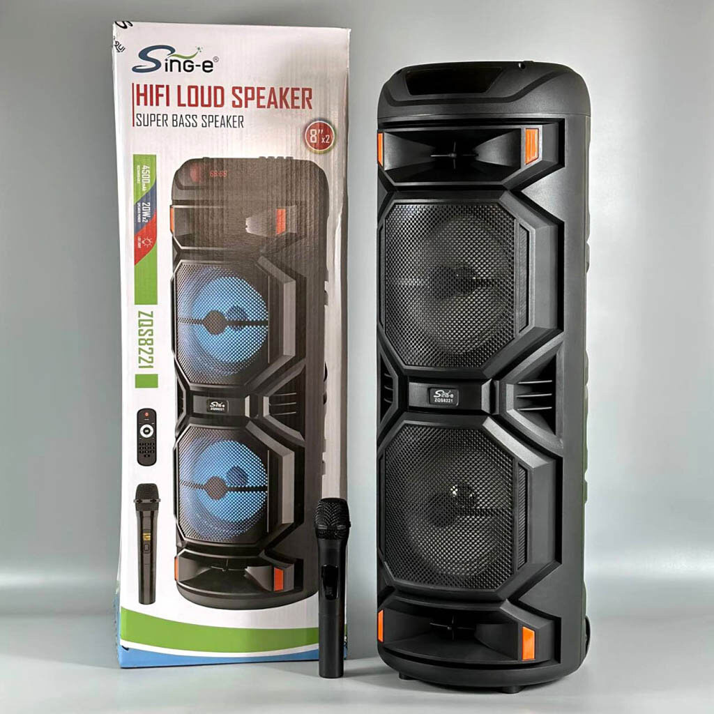 Портативная колонка Sing-e ZQS8221, Черный - № 9 Портативная колонка Sing-e ZQS8221, Черный - № 9