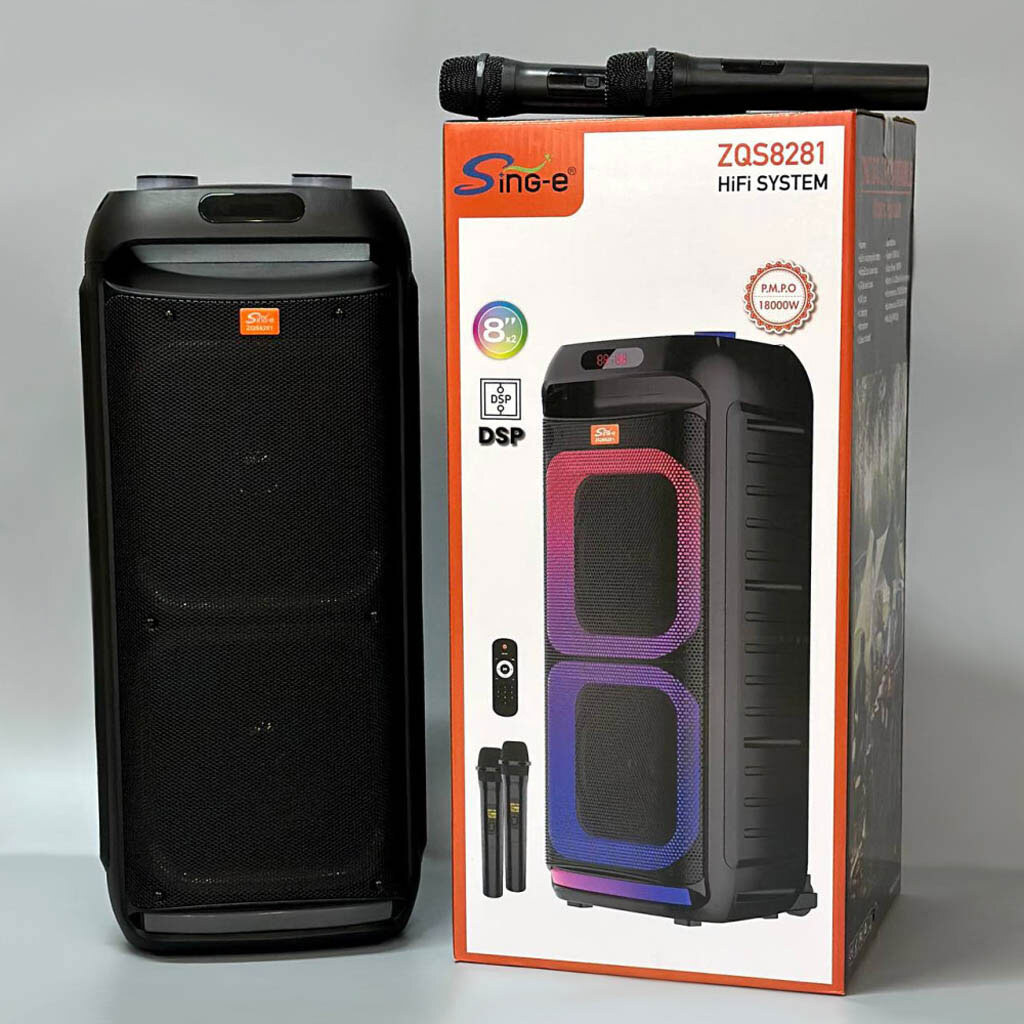 Портативная колонка Sing-e ZQS8281, Черный - № 10 Портативная колонка Sing-e ZQS8281, Черный - № 10