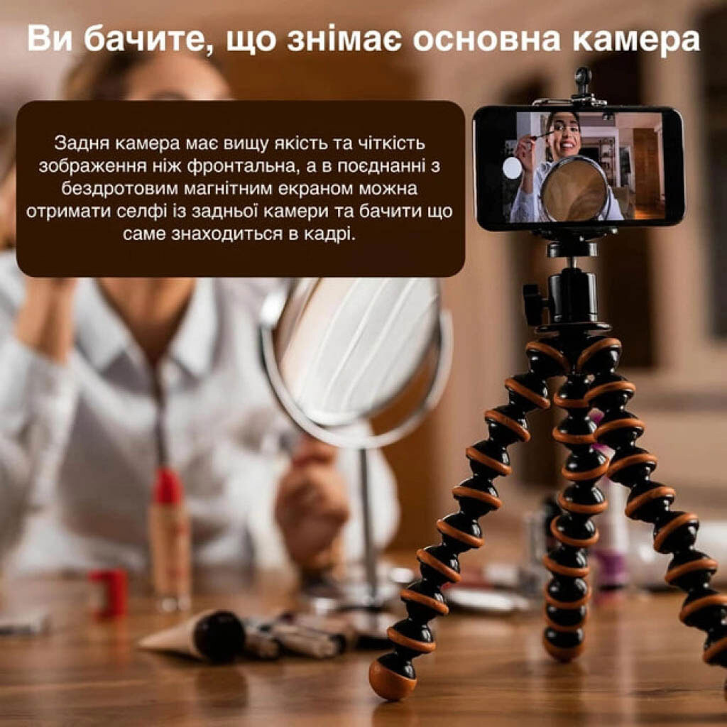 Магнітний екран для Selfie A2 Pro Vlog Selfie Monitor, Білий - № 6 Магнітний екран для Selfie A2 Pro Vlog Selfie Monitor, Білий - № 6