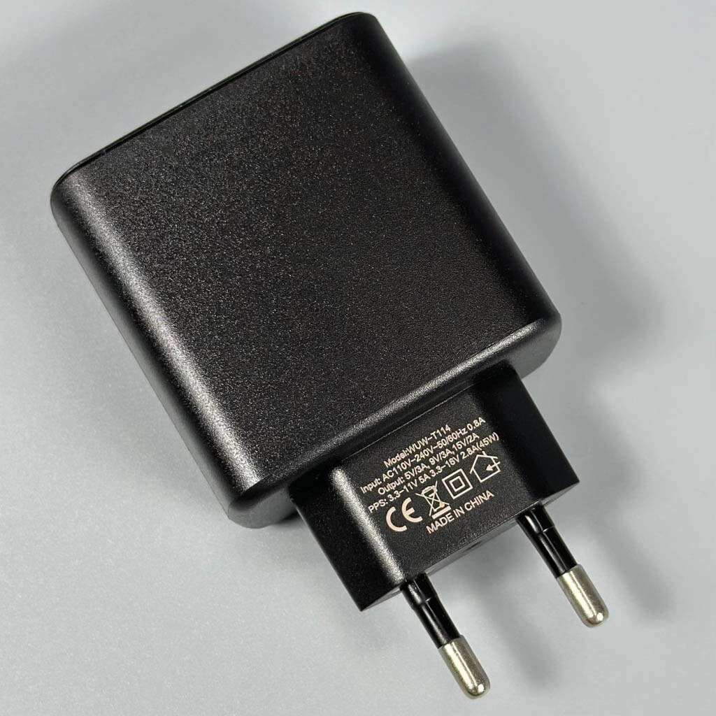 СЗУ WUW T114, С кабелем, Type-C, Черный - № 2 СЗУ WUW T114, С кабелем, Type-C, Черный - № 2