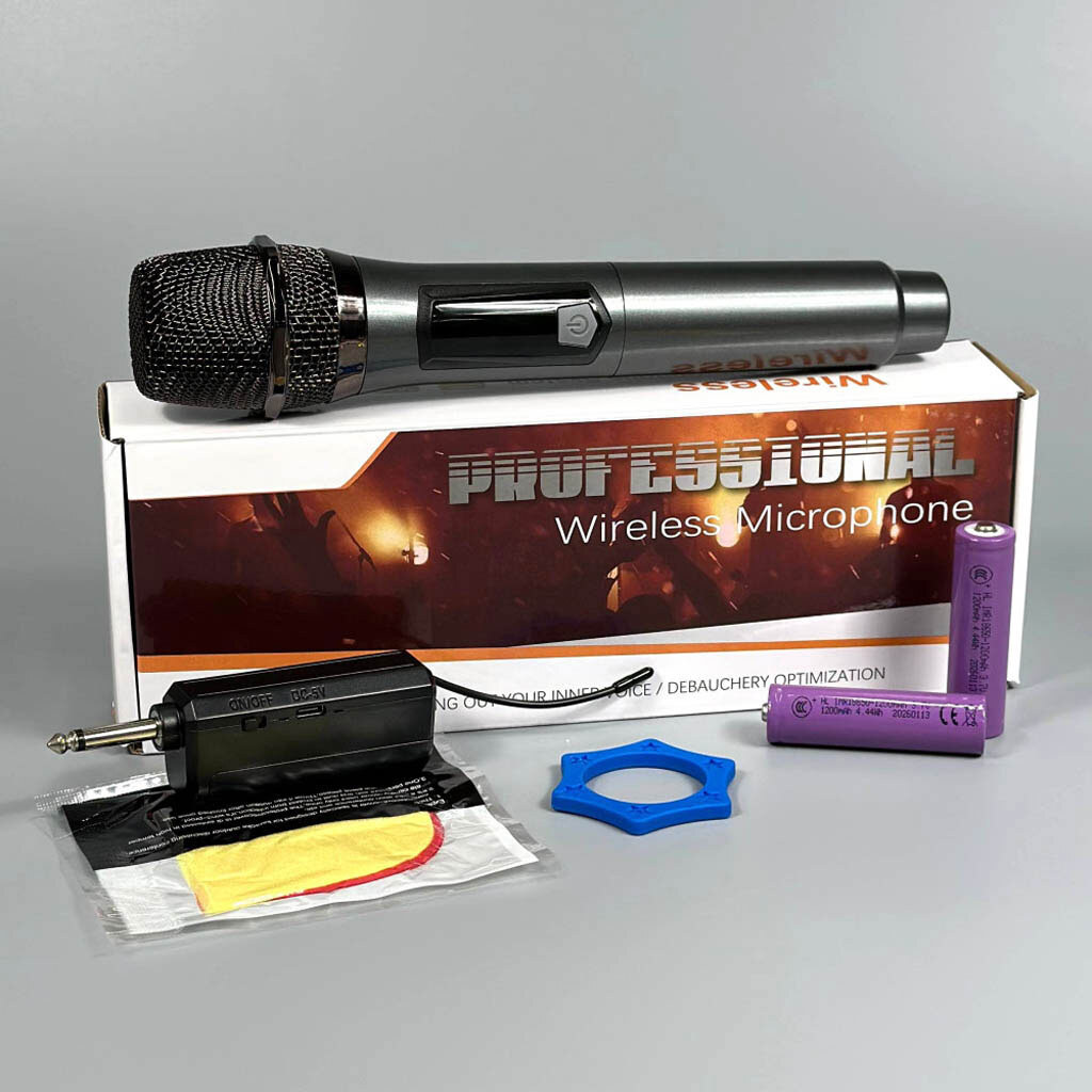 Професійний мікрофон Nectronix WM-2 UHF, Сірий - № 9 Професійний мікрофон Nectronix WM-2 UHF, Сірий - № 9