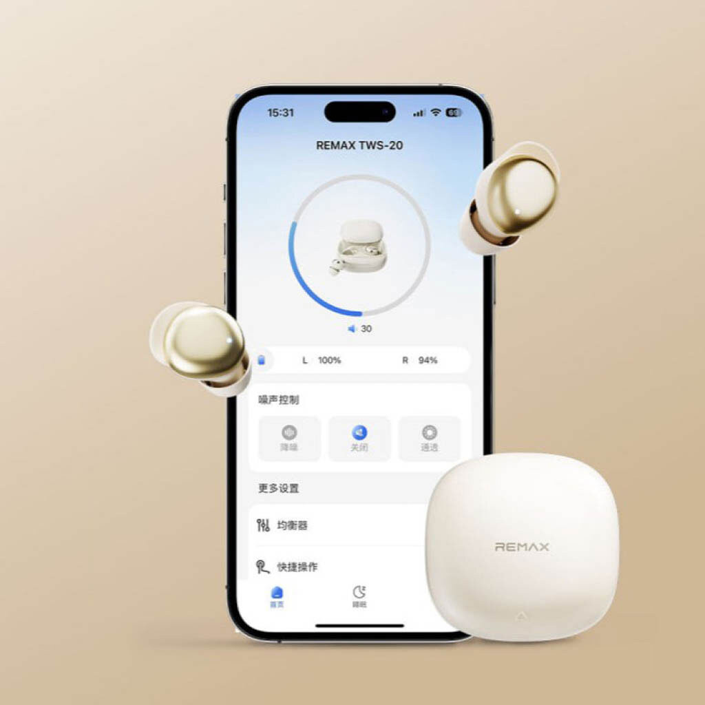 Bluetooth-гарнітура Remax TWS-20, Стерео, Чорний - № 5 Bluetooth-гарнітура Remax TWS-20, Стерео, Чорний - № 5
