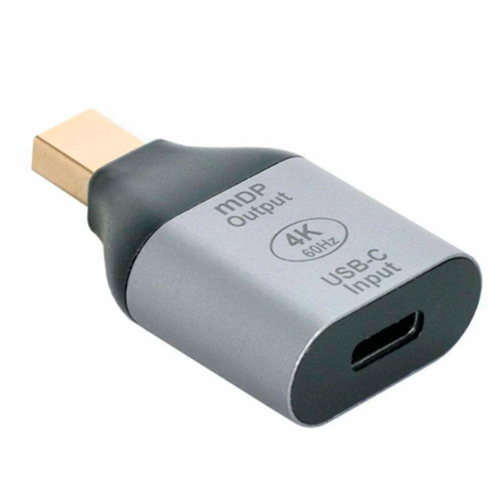 Адаптер, Mini DisplayPort, Type-C, Сірий - № 1 Адаптер, Mini DisplayPort, Type-C, Сірий - № 1