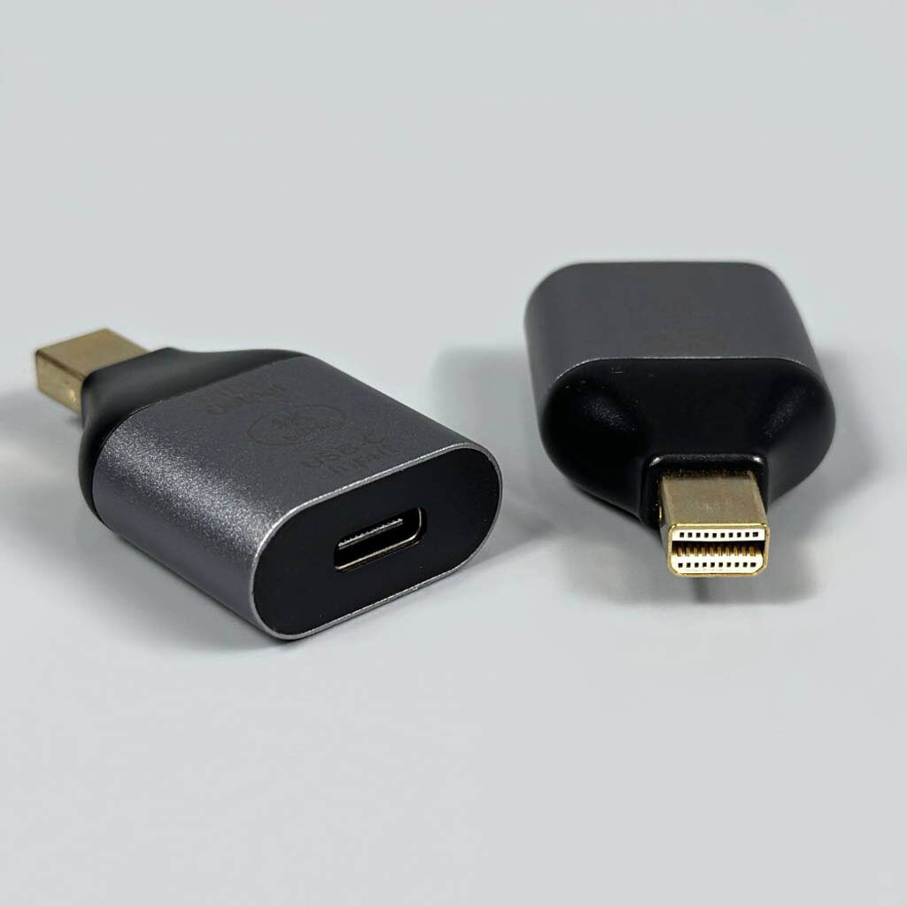 Адаптер, Mini DisplayPort, Type-C, Сірий - № 3 Адаптер, Mini DisplayPort, Type-C, Сірий - № 3