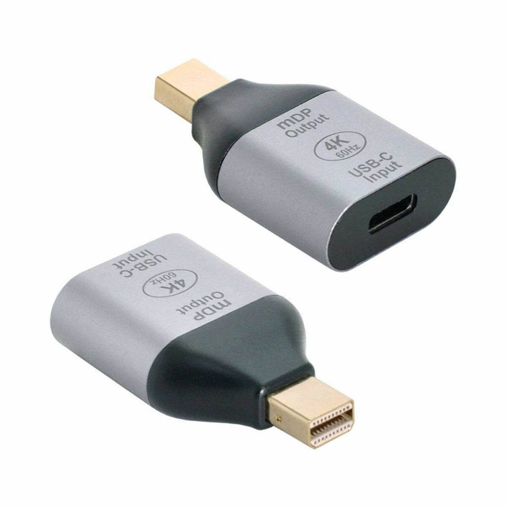 Адаптер, Mini DisplayPort, Type-C, Сірий - № 4 Адаптер, Mini DisplayPort, Type-C, Сірий - № 4