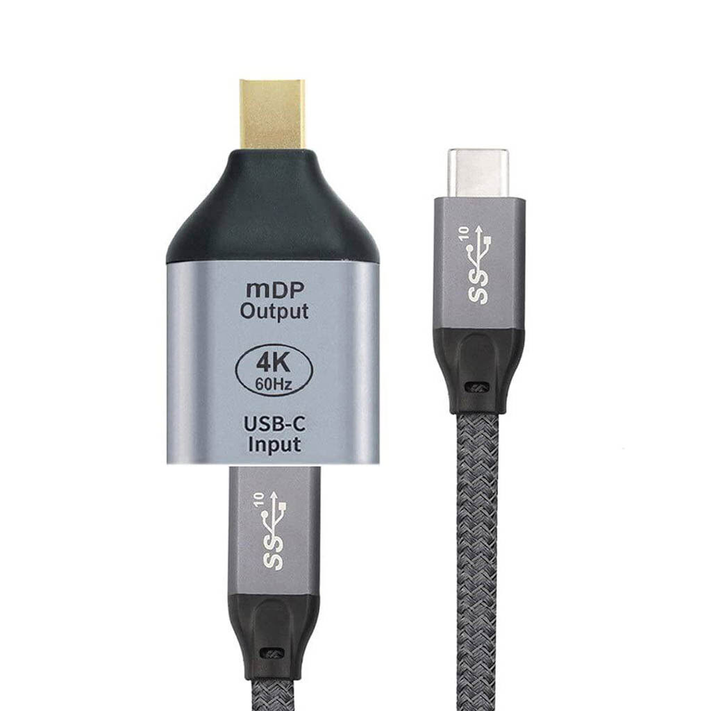 Адаптер, Mini DisplayPort, Type-C, Сірий - № 5 Адаптер, Mini DisplayPort, Type-C, Сірий - № 5