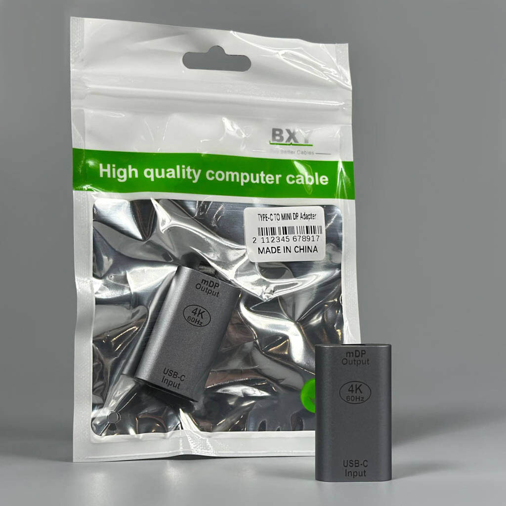 Адаптер, Mini DisplayPort, Type-C, Серый - № 5 Адаптер, Mini DisplayPort, Type-C, Серый - № 5