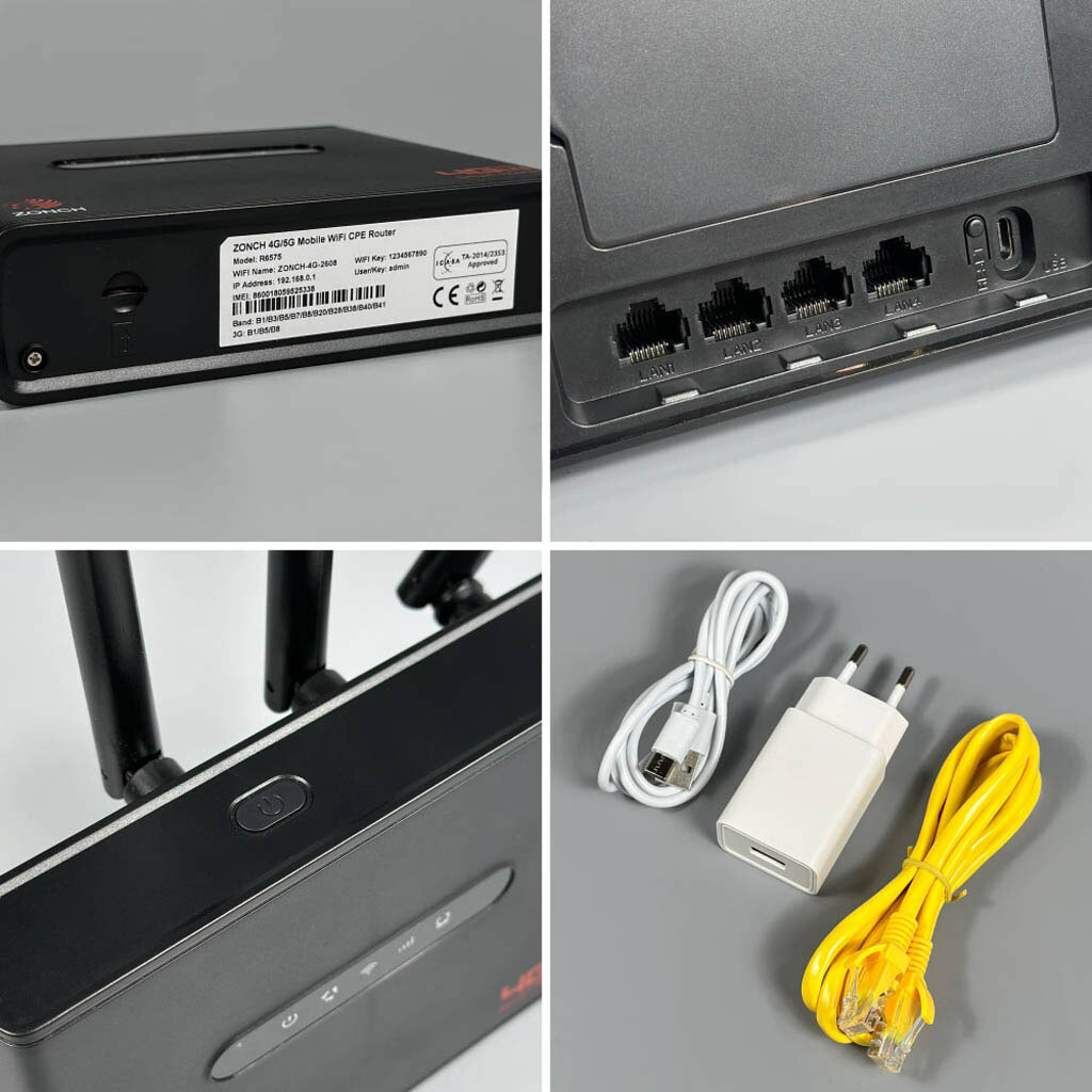 Портативный Wi-Fi роутер Zonch R6575 (B720), Белый - № 3 Портативный Wi-Fi роутер Zonch R6575 (B720), Белый - № 3