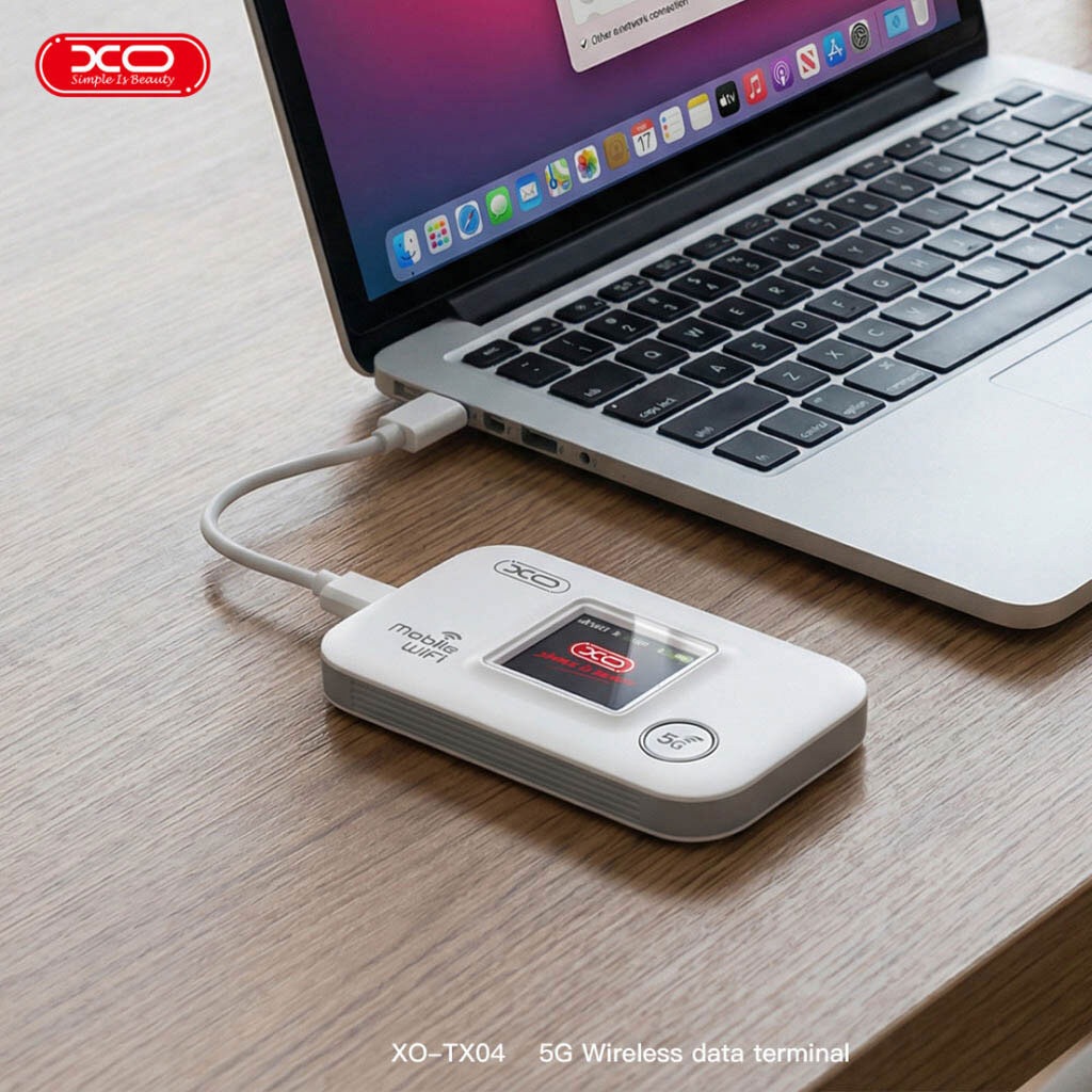 Портативний Wi-Fi роутер XO TX04, Білий - № 7 Портативний Wi-Fi роутер XO TX04, Білий - № 7
