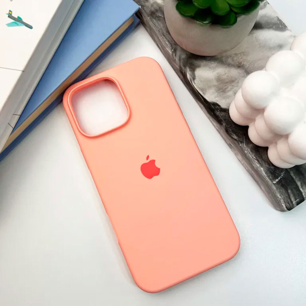 Чехол (накладка) Apple iPhone 16 Pro, Original Soft Case, Grapefruit, Розовый - № 5 Чехол (накладка) Apple iPhone 16 Pro, Original Soft Case, Grapefruit, Розовый - № 5