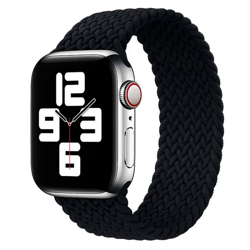 Ремінець Apple Watch 38 / Watch 40, Braided Solo Loop, Чорний - № 1 Ремінець Apple Watch 38 / Watch 40, Braided Solo Loop, Чорний - № 1