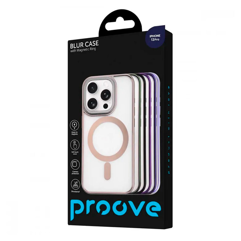 Чохол (накладка) Apple iPhone 13 Pro, Proove Blur Case, Deep Purple, MagSafe, Фіолетовий - № 4 Чохол (накладка) Apple iPhone 13 Pro, Proove Blur Case, Deep Purple, MagSafe, Фіолетовий - № 4
