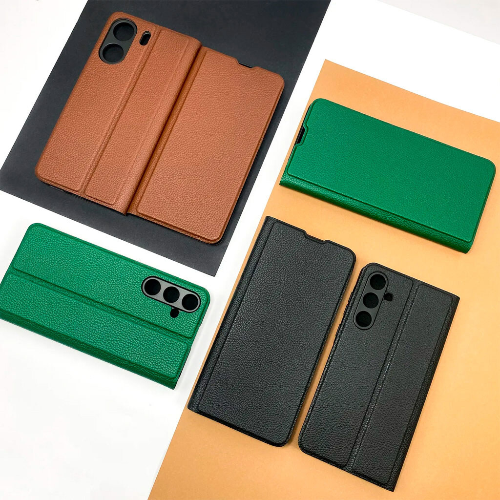 Чехол (книжка) Samsung S901 Galaxy S22, Leather Case Fold, Коричневый - № 6 Чехол (книжка) Samsung S901 Galaxy S22, Leather Case Fold, Коричневый - № 6
