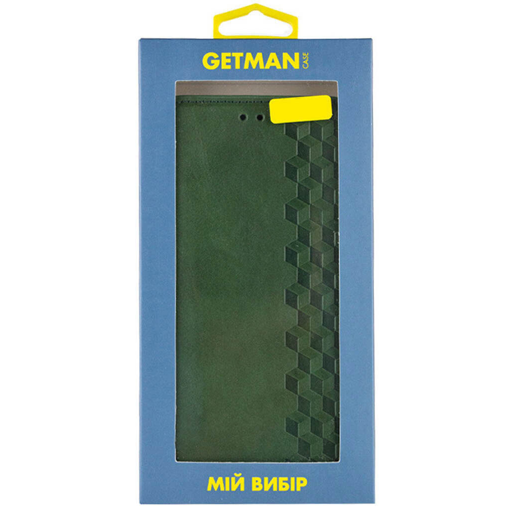 Чохол (книжка) Samsung A165 Galaxy A16 / A166 Galaxy A16 5G, GETMAN Cubic, Зелений - № 8 Чохол (книжка) Samsung A165 Galaxy A16 / A166 Galaxy A16 5G, GETMAN Cubic, Зелений - № 8