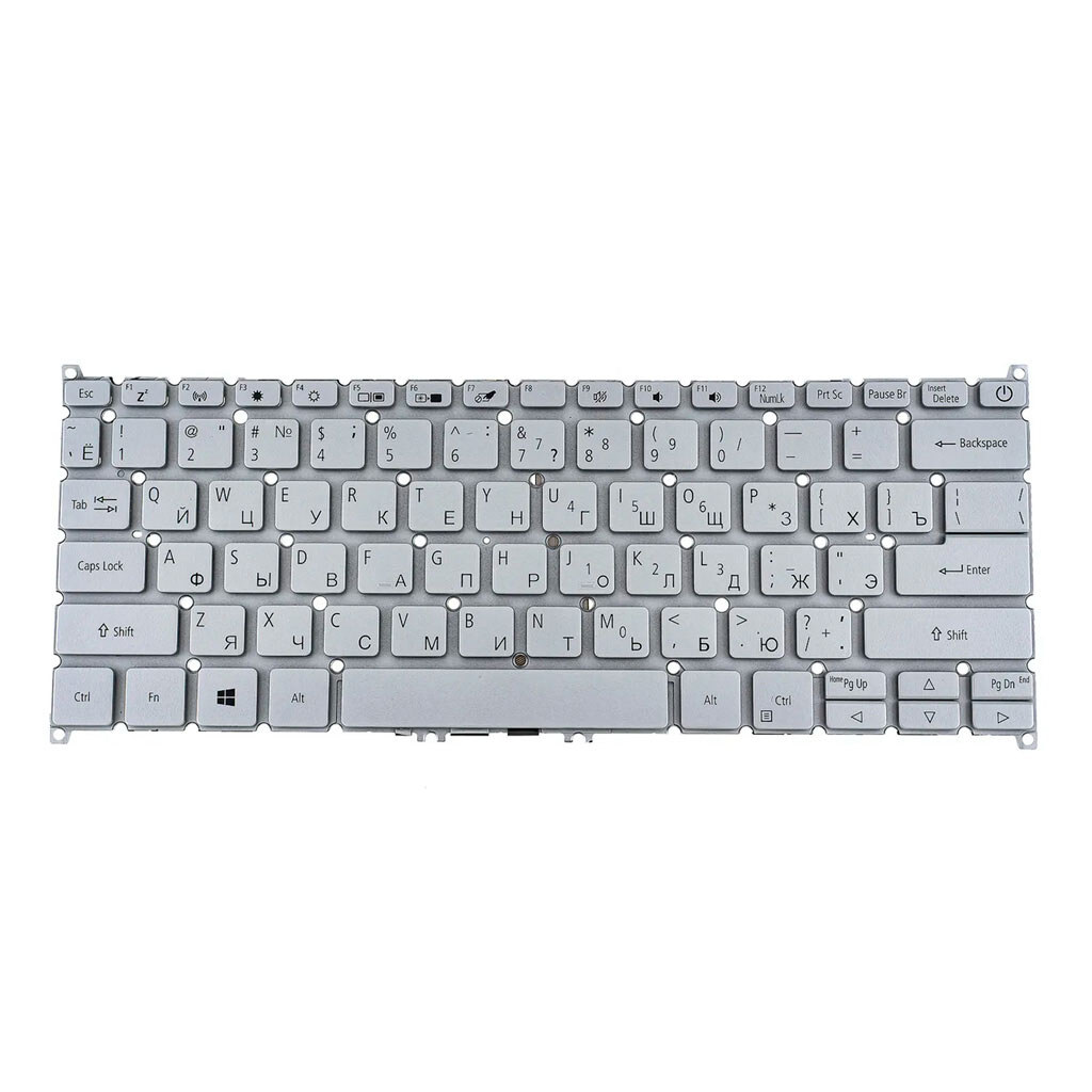 Клавиатура для ноутбука Acer Swift 3 SF314-42, Серебряный - № 1 Клавиатура для ноутбука Acer Swift 3 SF314-42, Серебряный - № 1