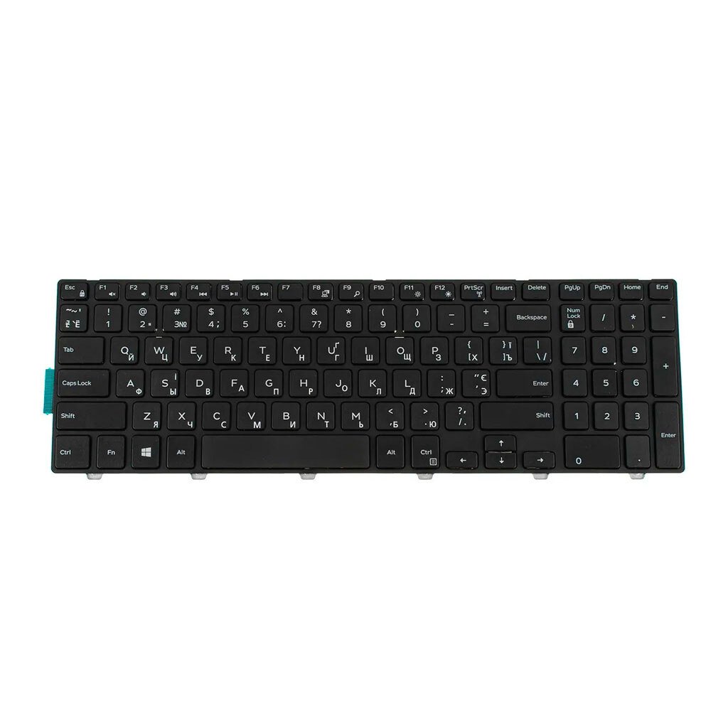 Клавіатура для ноутбука Dell Inspiron 3541, Чорний - № 1 Клавіатура для ноутбука Dell Inspiron 3541, Чорний - № 1