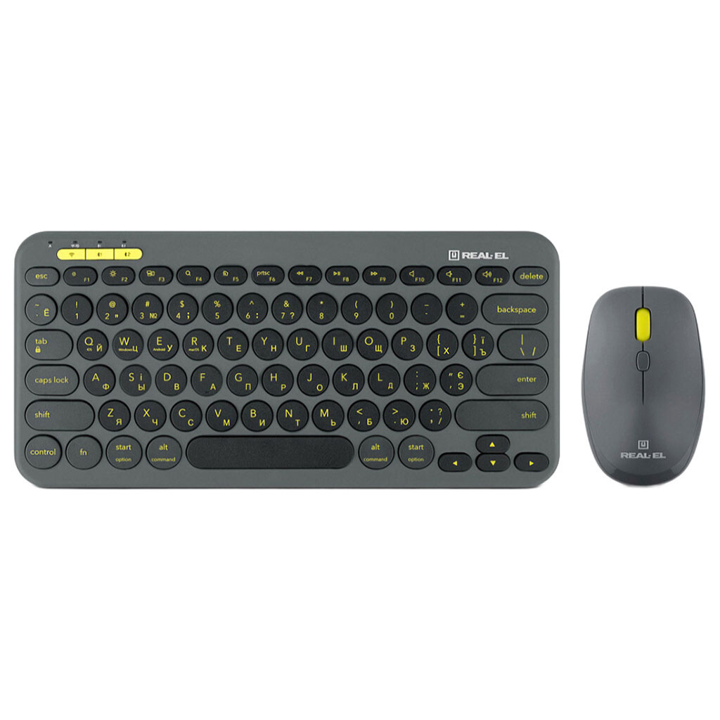 Клавиатура и мышь REAL-EL Kit-635W, Черный - № 1 Клавиатура и мышь REAL-EL Kit-635W, Черный - № 1