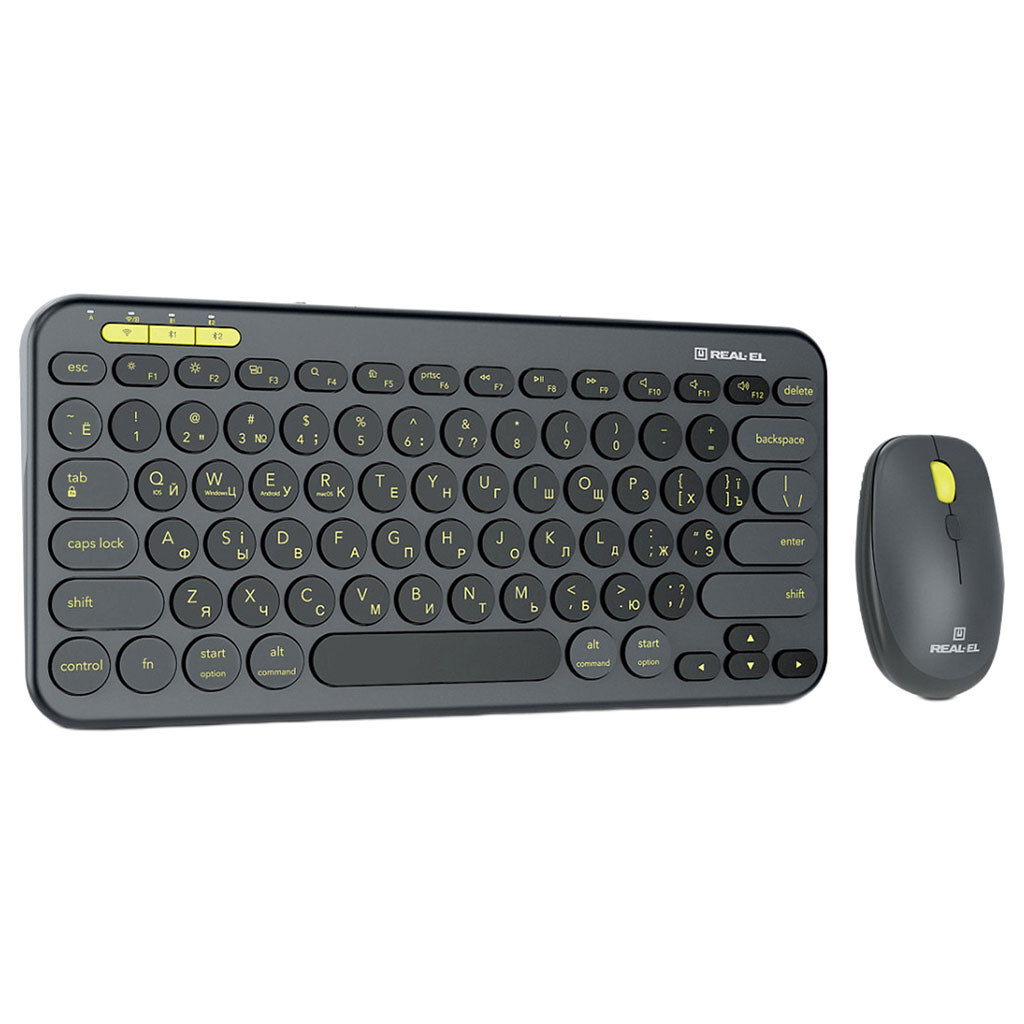 Клавиатура и мышь REAL-EL Kit-635W, Черный - № 3 Клавиатура и мышь REAL-EL Kit-635W, Черный - № 3