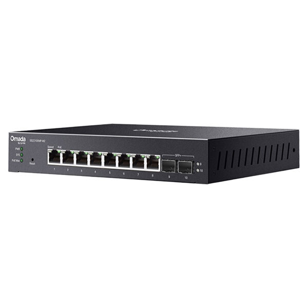 Комутатор TP-Link Omada SG2210XMP-M2, Чорний - № 2 Комутатор TP-Link Omada SG2210XMP-M2, Чорний - № 2