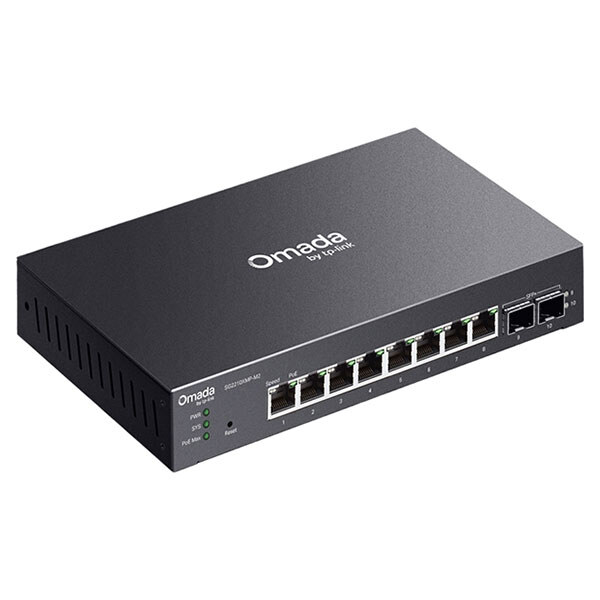 Комутатор TP-Link Omada SG2210XMP-M2, Чорний - № 3 Комутатор TP-Link Omada SG2210XMP-M2, Чорний - № 3